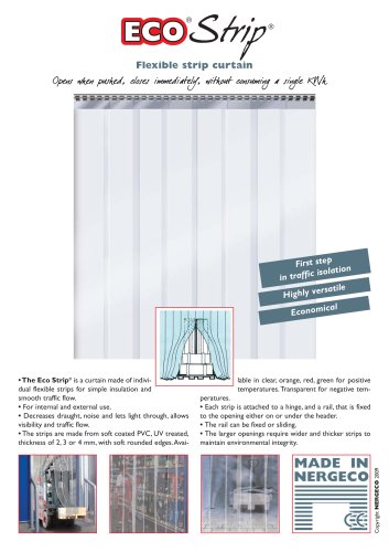 ECO STRIP® Flexible strip curtain