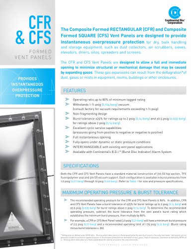 CFR & CFS Formed Vent Panels