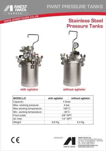 Stainless Steel Pressure Tanks