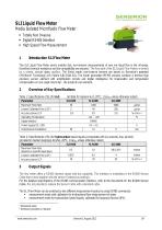Datasheet Liquid Flow Sensor SLI