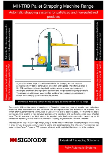 MH-TRB Pallet Strapping Machine Range