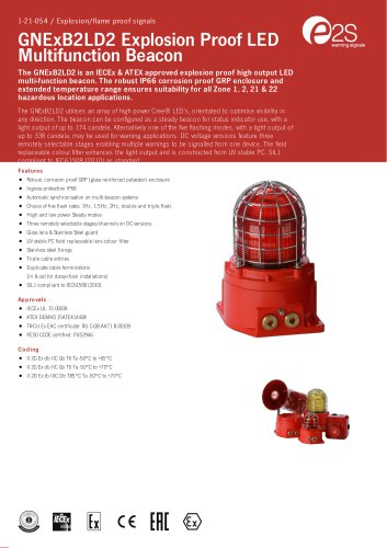 GNExB2LD2 Explosion Proof LED Multifunction Beacon