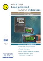 new ‘E’ range Loop powered 4/20mA indicators