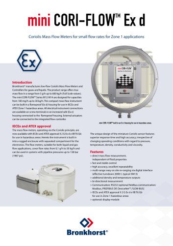 mini CORI-FLOW Ex d