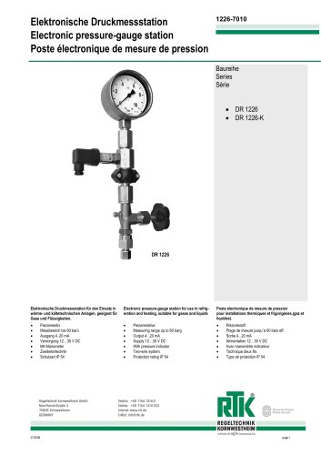 pressure gauge