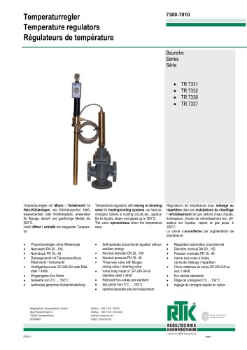 Temperature regulators