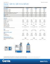 Vertical Mast Lifts - Genie® GR-12, GR-15 & GR-20