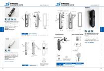 Swing handle cabinet lock