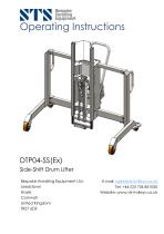 Drum Lifter DTP04-R500-1250-SS - Instruction Manual (Hybrid drum lifter DTP04-R500-1250-SS)