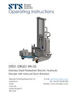 Drum Tipper - STE01-DRU01-SS - Instruction Manual (Electro-hydraulic drum lifter STE01-DRU01-SS)