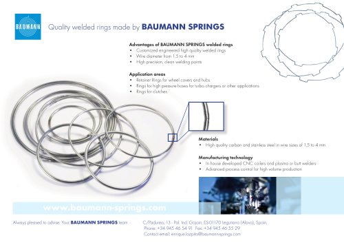 Flyer welded Rings