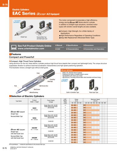 Electric CylindersEAC Series