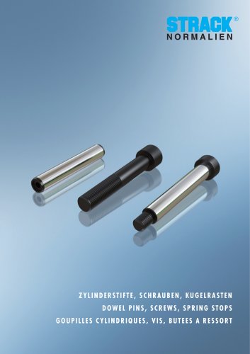 Dowel pins, screws, spring stops