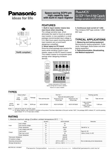 AQS High Capacity Voltage Sensitive Catalog