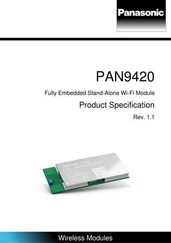 PAN9420 Fully Embedded Stand - Alone Wi - Fi Module