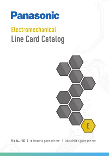 Panasonic Electromechanical Line Card Catalog