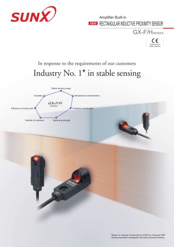 rectangular inductive proximity sensor gx-f/h series catalog