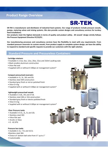 GENERAL PRESSURE CONTAINERS
