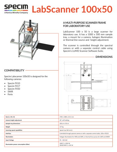 LabScanner 100x50 Data Sheet