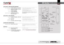 30 Series Pressure Calibrator PSI Data Sheet