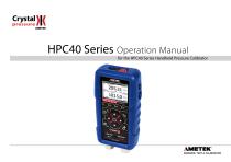 HPC40 Series Pressure Calibrator Manual