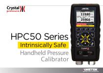 HPC50 Pressure Calibrator Brochure