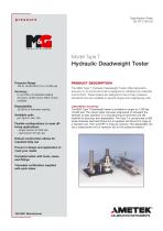 Type T Deadweight Tester