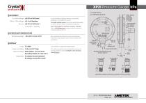 XP2i Digital Pressure Gauge kPa Data Sheet