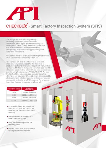 API CHECKBOX - Smart Factory Inspection System (SFIS)