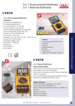 V&A 5 in 1 Environmental Multimeter /3 in 1 Network Multimeter  VA19/VA16 Electric Instrument