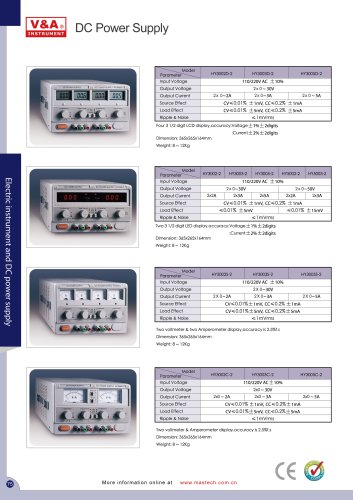 V&A DC Power Supply  Electric Instrument