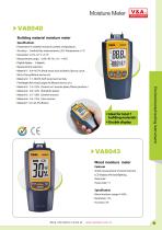 V&A Moisture Meter VA8040/VA8043 Environmental testing