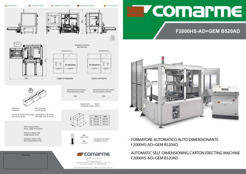 F2000HS-AD+GEM B520AD (High Speed-Self Dimensioning)