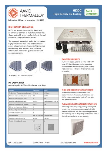 HDDC High Density Die Casting