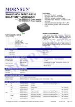 TDx01D232H / SINGLE HIGH SPEED / ISOLATION TRANSCEIVER / Integrated / 0~115.2Kbps