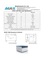 MFSC-1500 Maxphotonics CW1500W fiber laser source for cutting water cooled