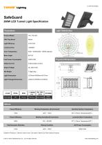 Tunnel Light Specification| SafeGuard 200W LED Tunnel Light Specification