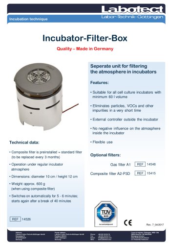 Incubator-Filter-Box