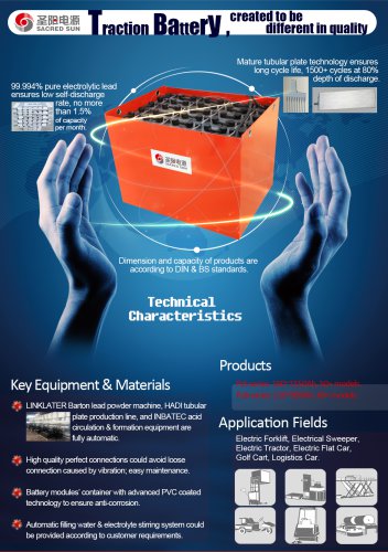 Sacred Sun Traction Battery, created to be different in quality