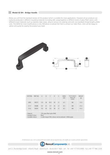 Model 02 BH - Bridge Handle