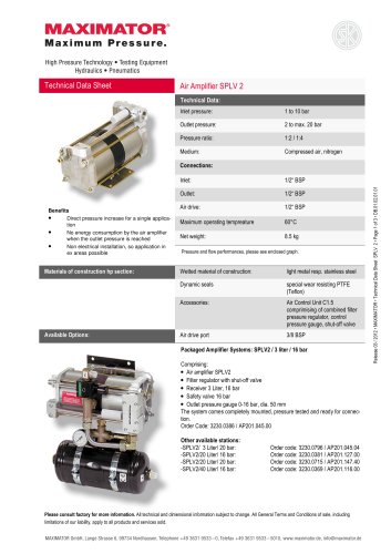 Air Amplifier SPLV 2