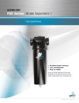 FSD series water separators