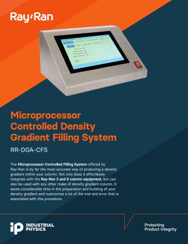 Microprocessor Controlled Density Gradient Filling System