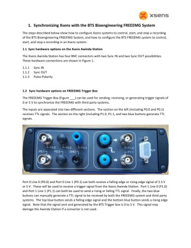 Xsens-FREEEMG Synchronization