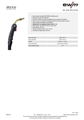 data sheet UM 24 G