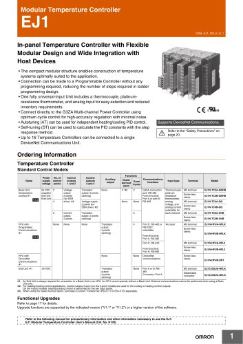 Modular Temperature Controller EJ1