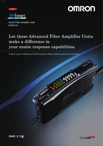 Smart Fiber Amplifier Units E3NX-FA