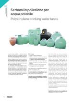 Polyethylene drinking water tanks