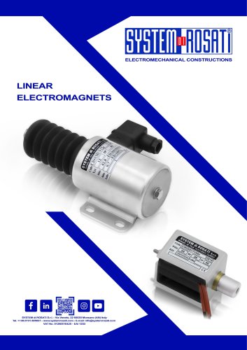 Catalogue linear electromagnets