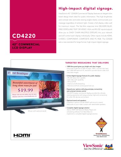 CD4220 High impact digital signage